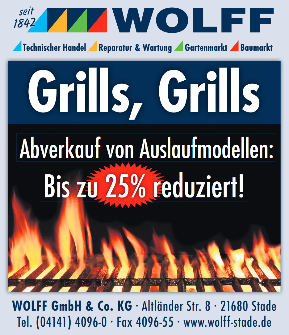 Abverkauf von Grills Auslaufmodellen bis zu 25% reduziert!